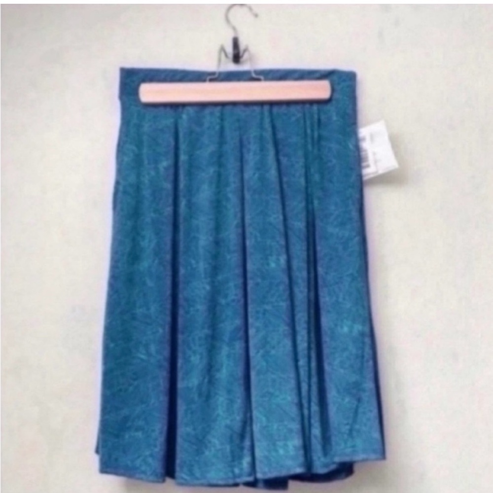LuLaRoe Madison Skirt Teal Blue